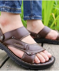 Men's Summer New Genuine Cowhide Leather Sandals