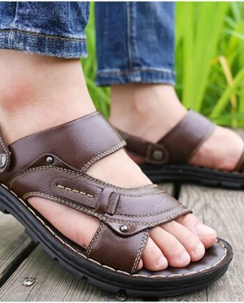 Men's Summer New Genuine Cowhide Leather Sandals