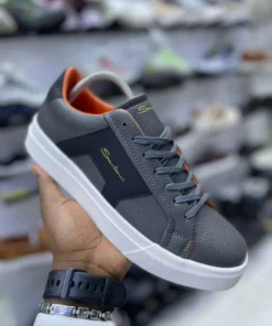Santoni Premium Men’s Leather Sneakers
