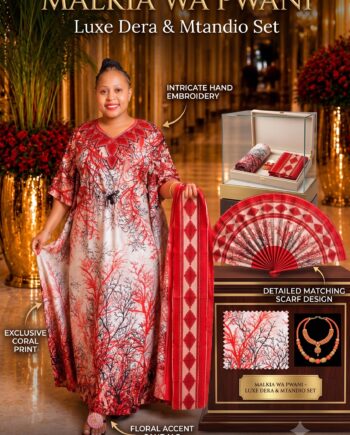 Malkia wa Pwani Luxe Dera & Mtandio Set