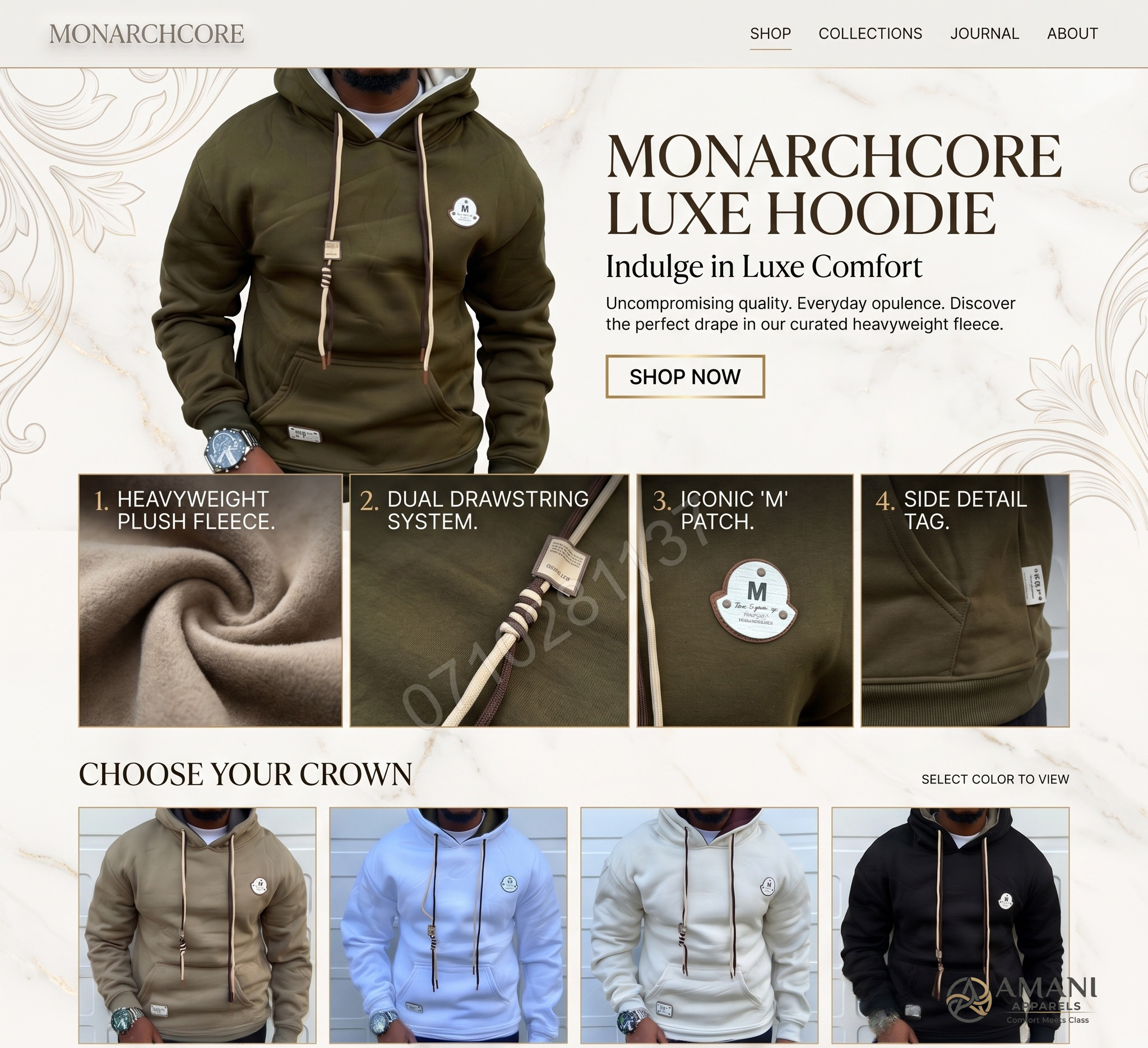 The B Design Monarchcore Luxe Hoodie