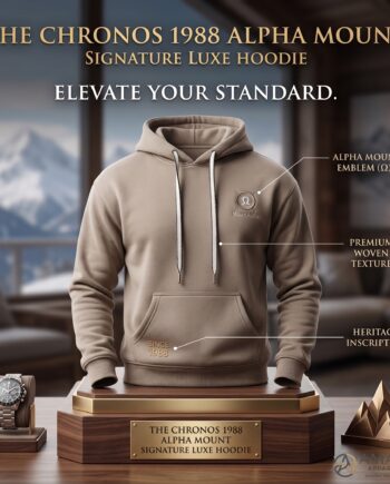 The Chronos 1988 Alpha Mount Signature Luxe Hoodie
