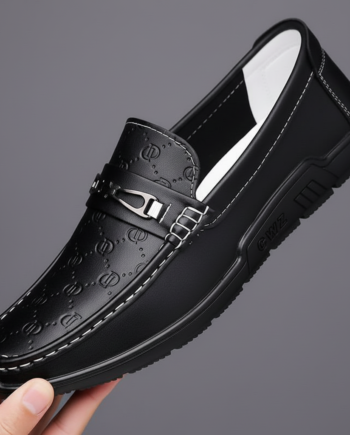 The "Elite" Collection Shadow Monogram and Arctic Crest Versatile Luxury Loafers