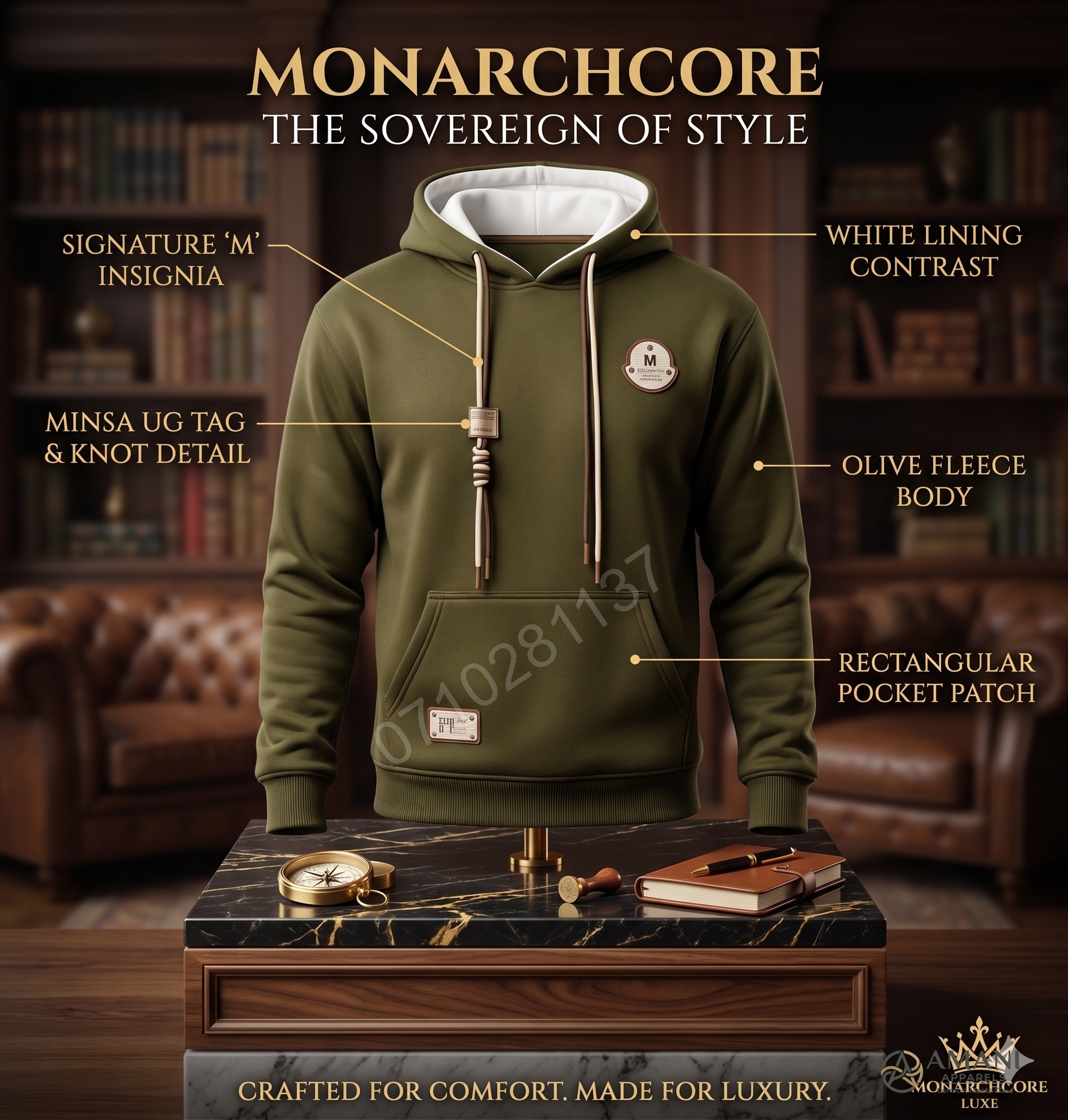 The B Design Monarchcore Luxe Hoodie