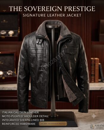 The Sovereign Prestige Signature Leather Jacket