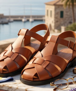 Prime Fashion™ Riviera Prestige Signature Leather Italian Sandals