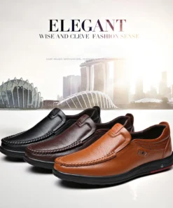 Genuine leather moccasins for men
