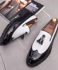Modern Italian Tassel Loafers | Wetlook Slip-On Luxury