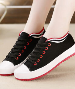 IvyAura™ Varsity Platform Canvas Sneakers