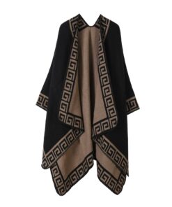 Cross-border New Lace Fashion Poncho Shawl Hot Sale Warm Cloak Autumn European and American Luxury