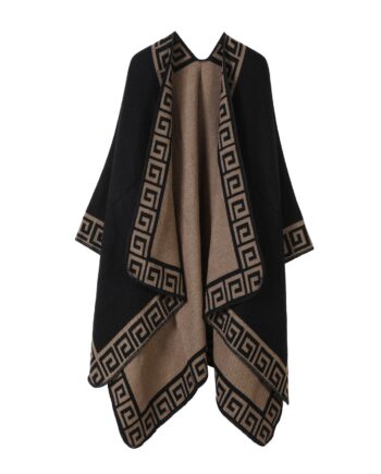 Cross-border New Lace Fashion Poncho Shawl Hot Sale Warm Cloak Autumn European and American Luxury