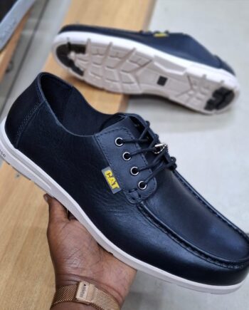 The CAT Ironwood Leather Hybrid Moc-Toe Loafers