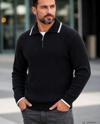 Prime Fashion™ Sovereign Ridge Signature Half-Zip Sweater