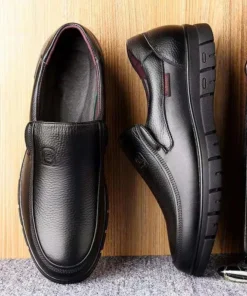 Leather Casual Shoes Genuine Leather Men Flat Platform Walking Shoes Footwear Loafers Sneakers 00501