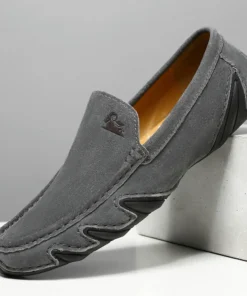 Aries & Co. Men's Causal Slip on Loafers Leather Handmade Driving Walking Shoes