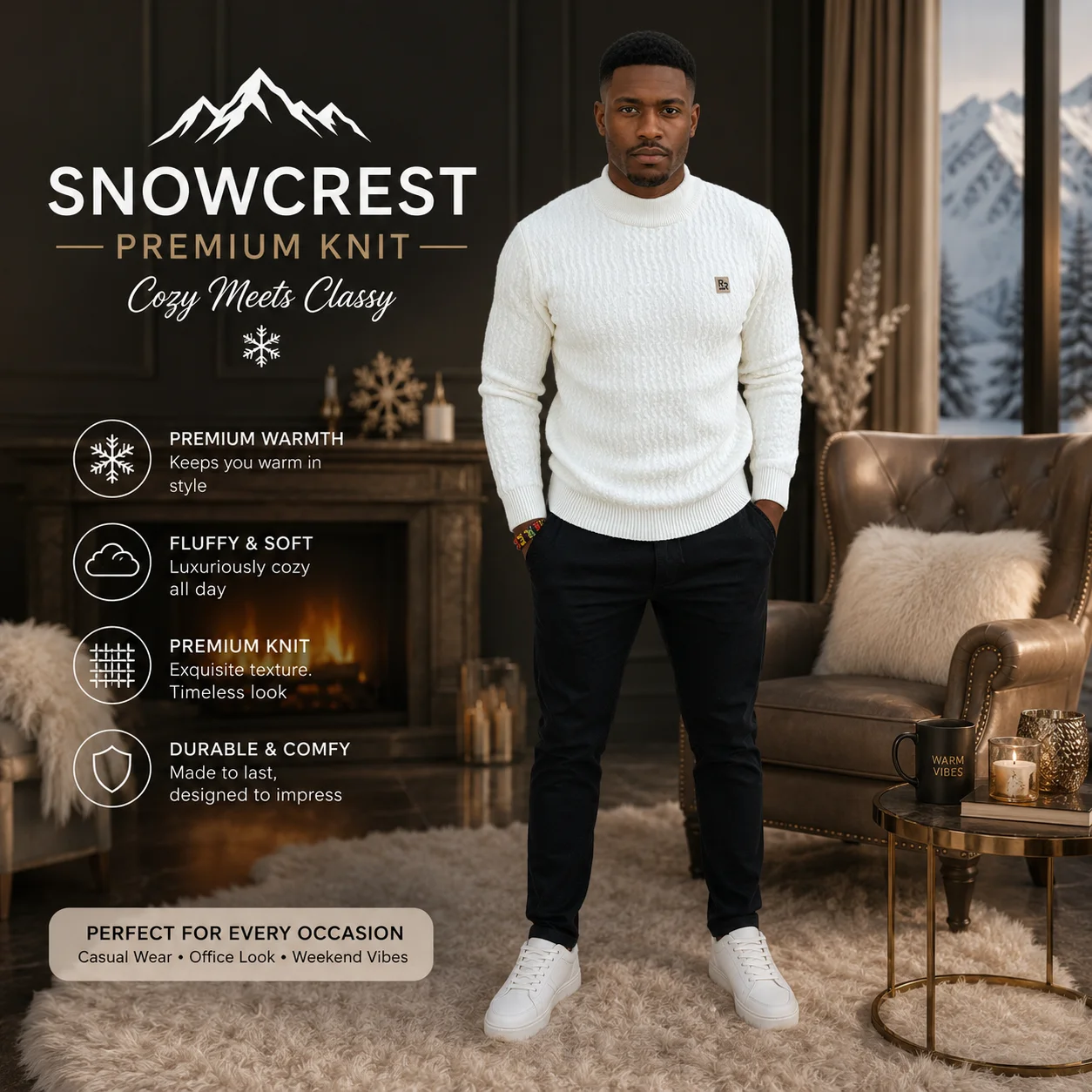 Snowcrest Premium Knit Sweater