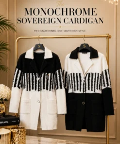 The Monochrome Sovereign Cardigan Coat