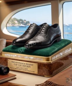 The Sovereign Regent Cap-Toe Faux Leather Oxfords