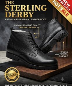 The Sterling Derby Premium Genuine Leather Full Grain Boot