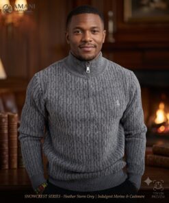 Snowcrest Series Monogram Half-Zip Sweater