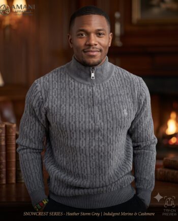Snowcrest Series Monogram Half-Zip Sweater