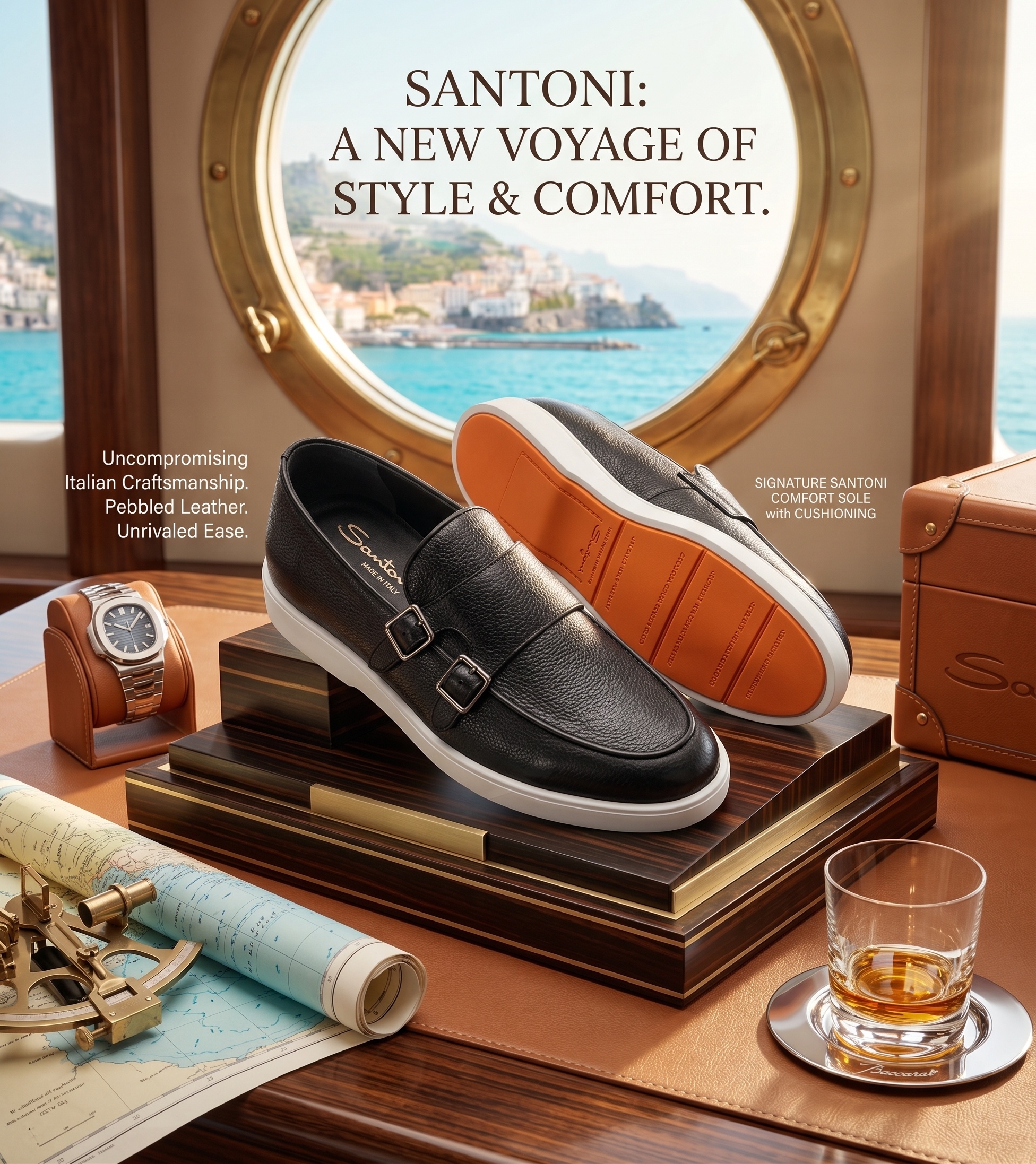 The Sovereign Double Monk Modern Comfort Slip-Ons - Santoni - Image 9
