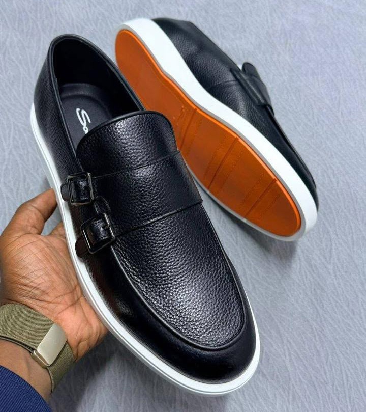 The Sovereign Double Monk Modern Comfort Slip-Ons - Santoni - Image 16