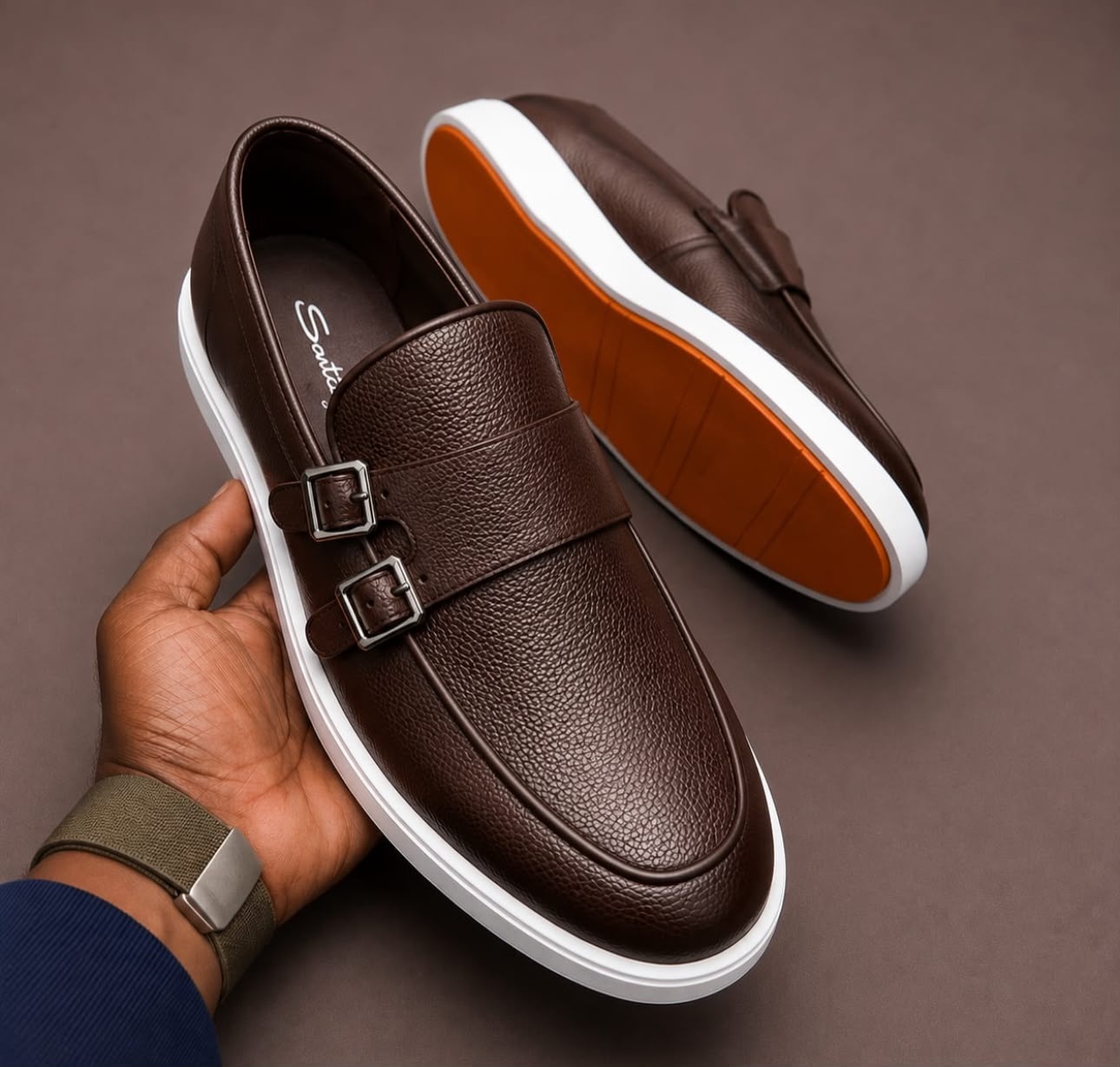 The Sovereign Double Monk Modern Comfort Slip-Ons - Santoni - Image 17