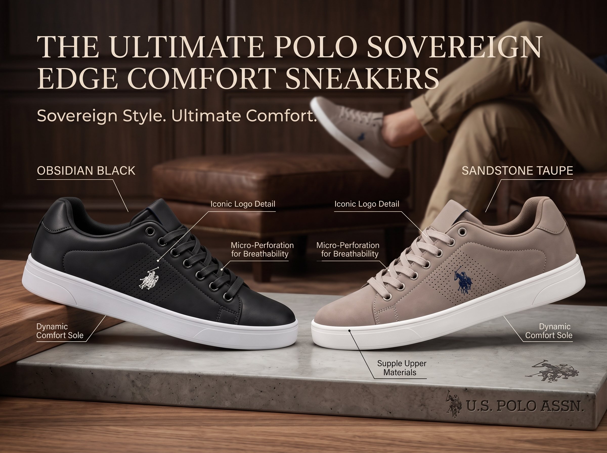 The Ultimate Polo Sovereign Edge Comfort Sneakers - Image 5