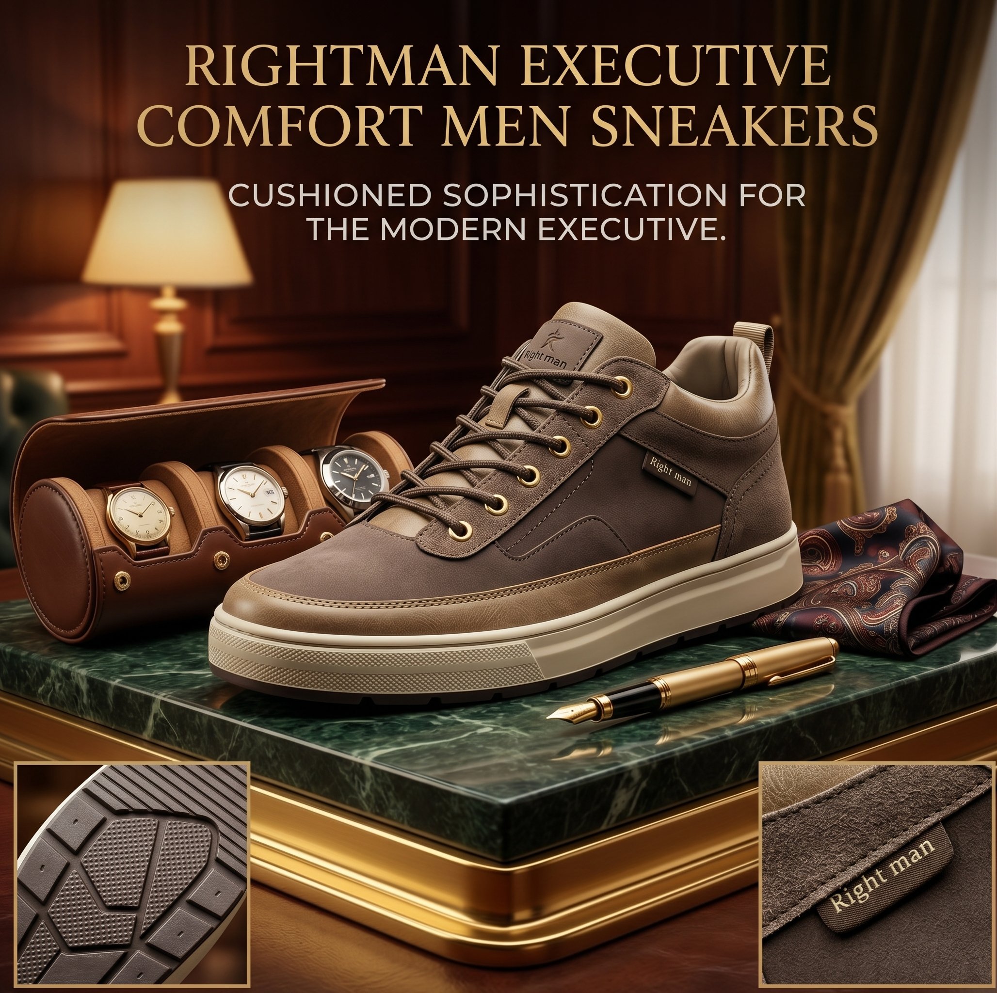 Rightman Executive Comfort Men Sneakers - Image 9