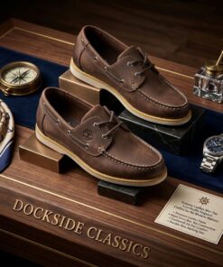 The Dockside Classics Genuine Leather Moc-Toe low-profile shoes