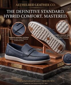 Timber Premium Genuine Leather Moc-Toe Hybrid Comfort  Loafers