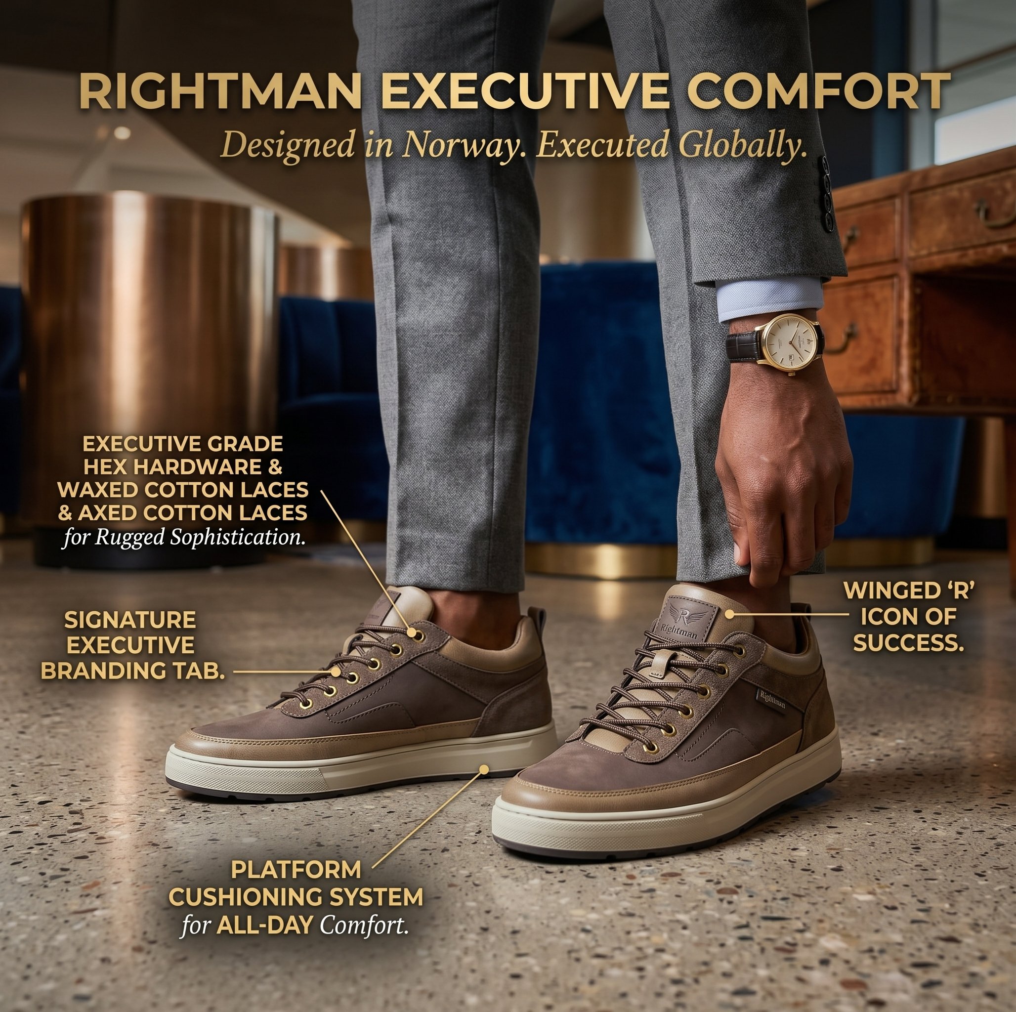 Rightman Executive Comfort Men Sneakers - Image 12