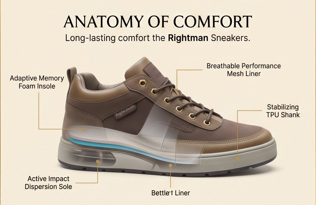 Rightman Executive Comfort Men Sneakers - Image 6